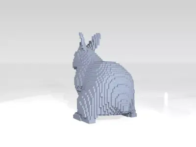 Rabbit Voxel 3D model