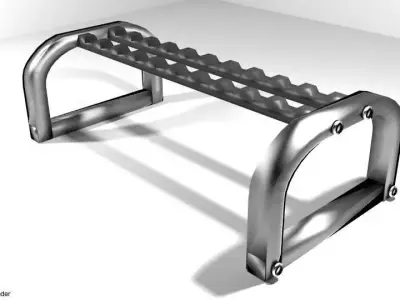 Exercise Storage Dumbbell Rack 3D model