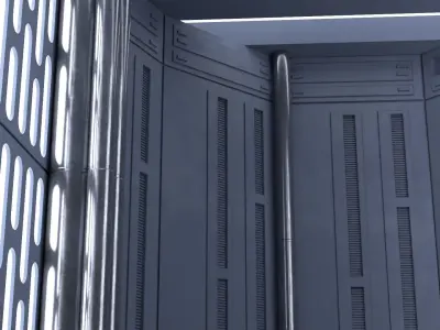 Set 1b - Death Star Small Hangar Entrance 1-12 scale blackseries 3D print model