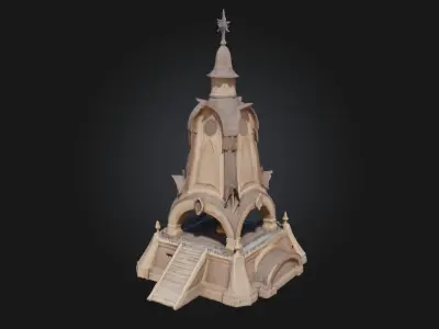 Clock Tower Monument  Sentinel of Time and Legac 3D model