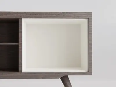 TV Rack Shelf Retro 3D model