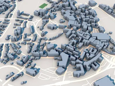 Armagh City in Northern Ireland  3D model