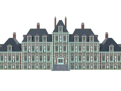 Double Classic Mansion 3D model