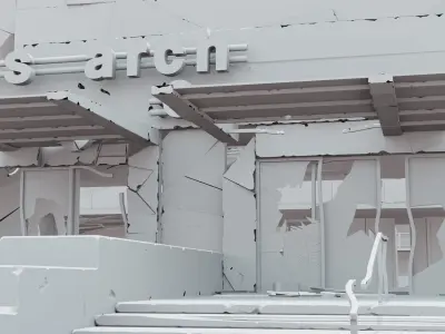 Research Center Building 3D model