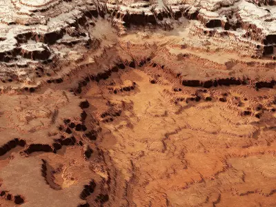 Canyon terrain 3D model