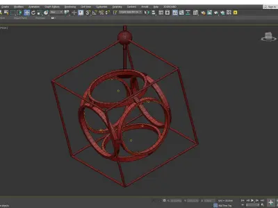 MONZA CHANDELIER Low-poly 3D model