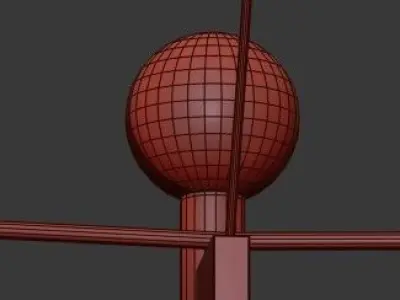 Large Scandinavian Chandelier 3D model