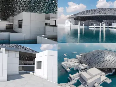 The Louvre abu dhabi museum art 3D model