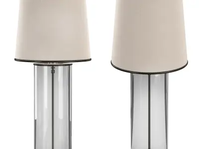 Tall Buffet Table Lamp 3D model