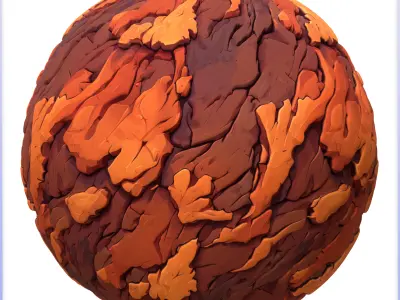 Stylized Lava Seamless Texture Texture