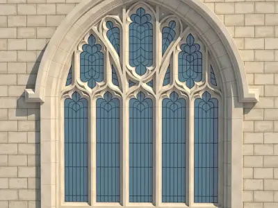 Gothic Window Type 2 model 3D model