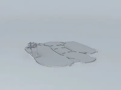 Miami Sea Aquarium - Dolphin Interaction 3D model