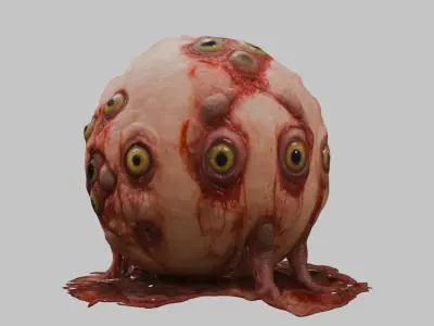 Stylized Meatball Character - 3D Model Low-poly 3D model