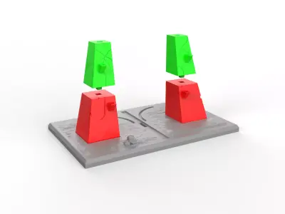 Jurassic Park Gate 3D print model