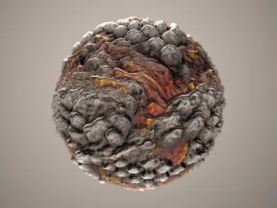 10 Materials Lava Seamless PBR Volume 5 Texture