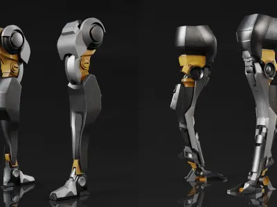 MECHANICAL LEG PACK PBR-VOL02 3D model