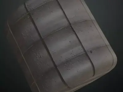 Dark Octagon and Diamond Stone Pavement PBR Seamless Texture