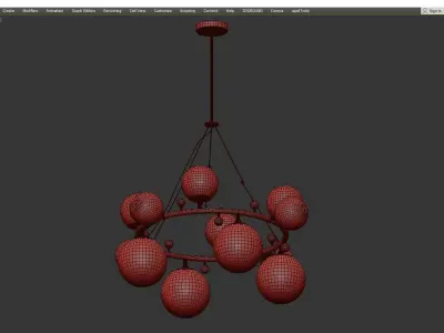 Arteriors Troon Round Chandelier Low-poly 3D model