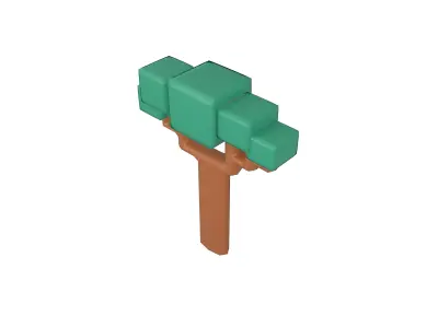 Cartoon Tree v11 003 Low-poly 3D model