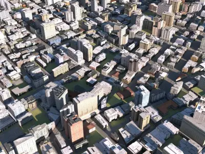 City 16 Low-poly 3D model