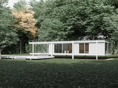 Modern Minimalist  House 3D model