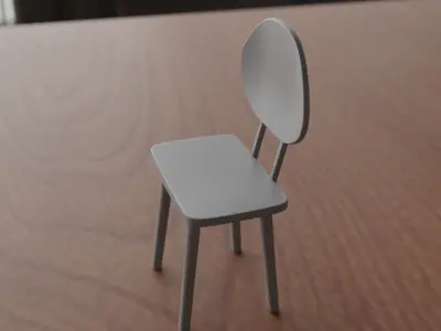 WOOD CHAIR Free 3D print model