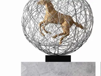 Combination Modern Sculpture 3D model