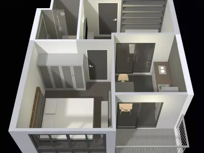 Apartment room 25-71 3D model