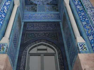 Sheikh Safiuddin Ardabili  Low-poly 3D model