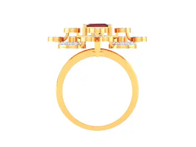  Women Ring MTL 3dm STL OBJ FBX Details 3D print model 64