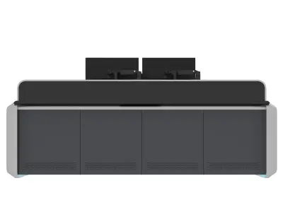 Control Room Desk 11 3D model