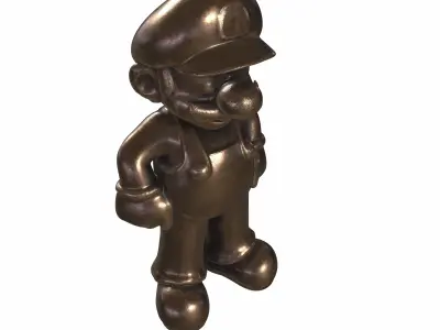 mario statues 3D model