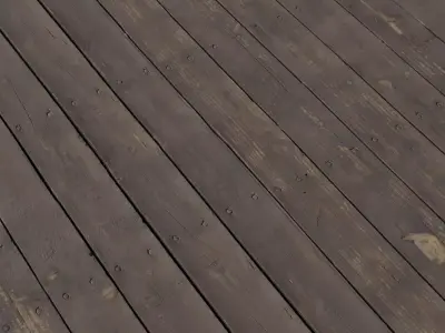 Rustic Dark Deck Planks Texture