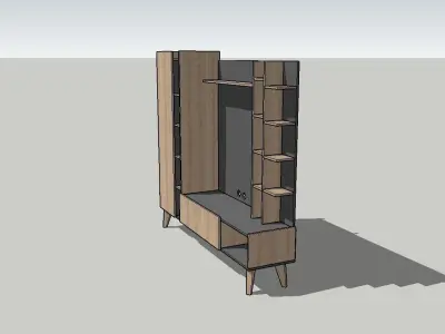 TV Stand 2000x400x1710mm 3D model