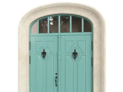 Entrance classic door 68  3D model