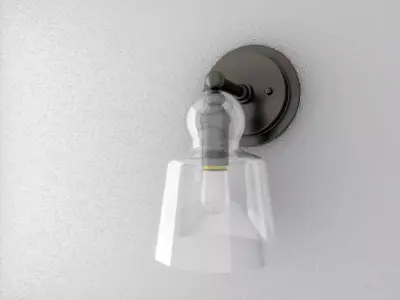 Lander Pewter Sconce Low-poly 3D model