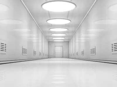 Sci Fi Corridor 3D model 27