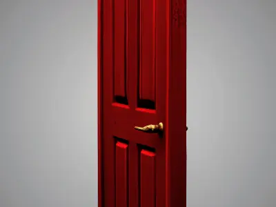Red door 3D model