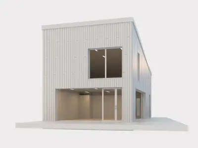 Villa house  5 Low-poly 3D model