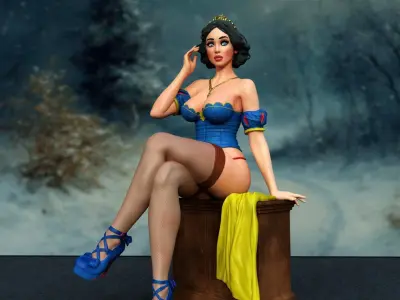 A daring set of five print ready NSFW busts Velmaa Dinkley Snow 3D print model