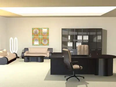 Modern Office Furniture 3D model