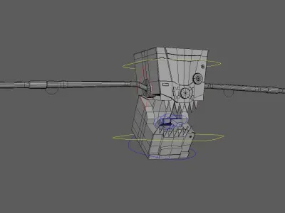 Robot Rig Low-poly 3D model