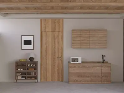 Interior decoration of villa 3D model