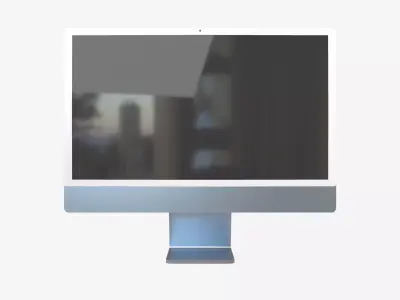 Apple imac 2021 v1 006 Low-poly 3D model