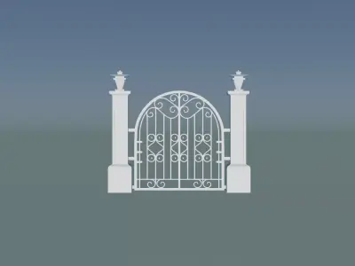Medieval Castle Gate 3D print model
