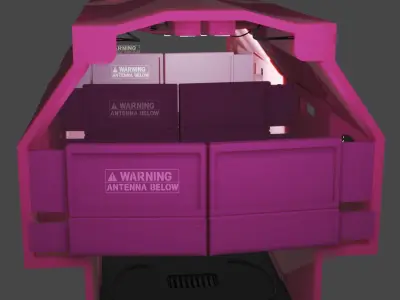 Sci-Fi Interior 3D model fi interior sci 3D model