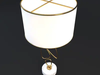 Veronoi Random Table Lamp 3D model