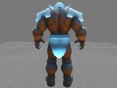ICE CRYSTAL GOLEM Low-poly 3D model