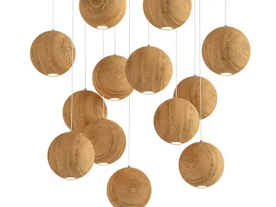 Lofter Wooden Sphere 3D model