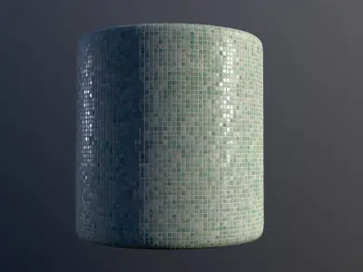 Substance 3D Designer Graphs of Blue and White Porcelain Mosaic Texture